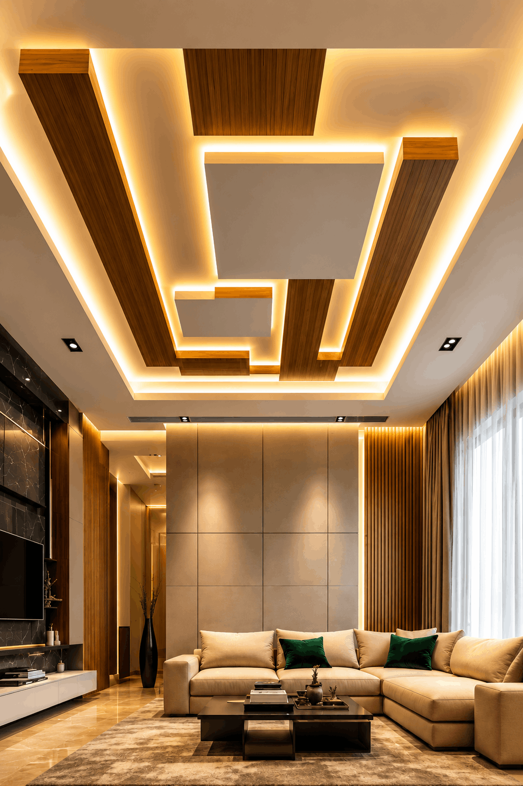 Wooden False Ceiling